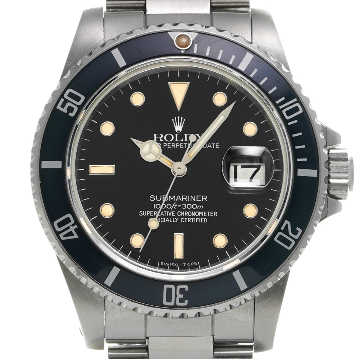 Submariner Date 16800 83s (manufactured circa 1983) Black ROLEX Men's [Pre-Owned].