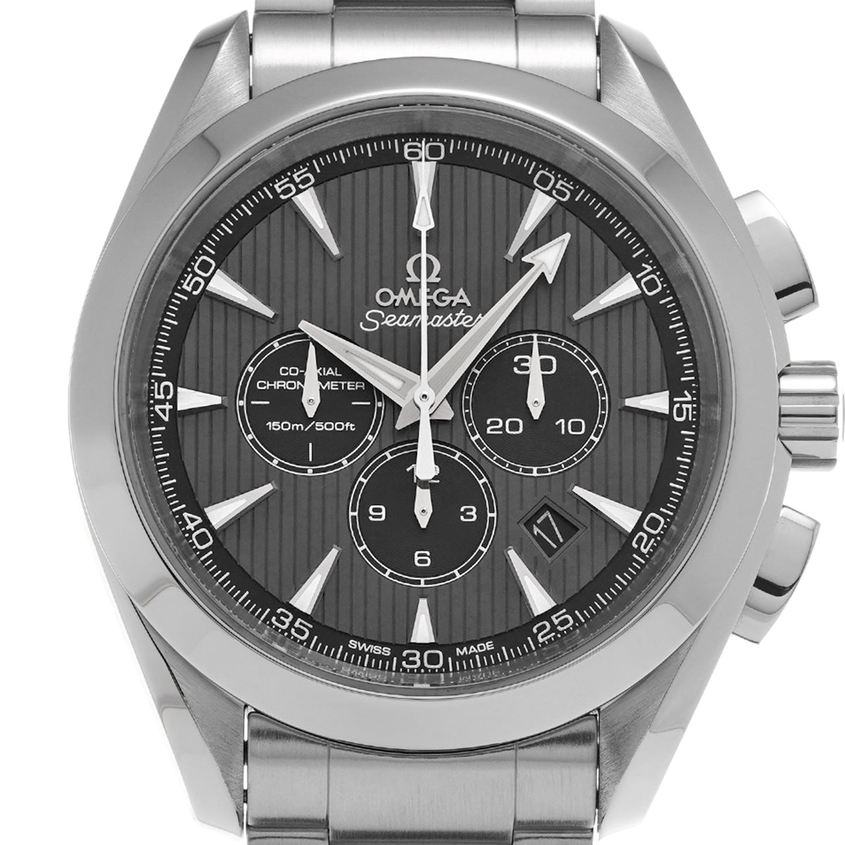 Seamaster Aqua Terra Co-Axial Chronograph 231.10.44.50.06.001 Gray/Black OMEGA Mens [Pre-owned]