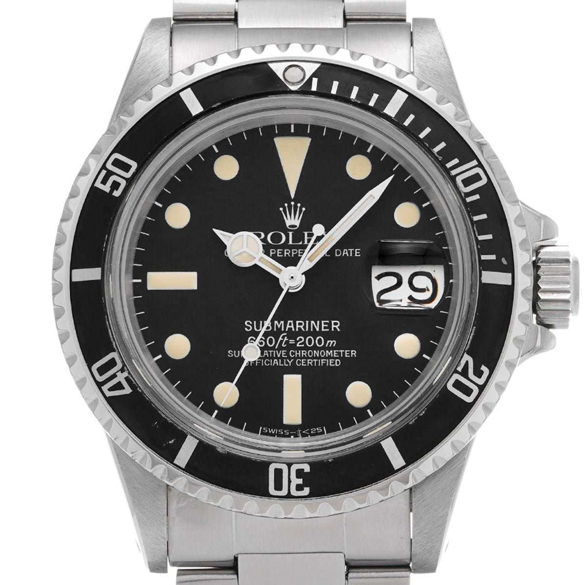 Submariner Date 1680 28th (manufactured circa 1971) Black ROLEX Men's [Pre-Owned].