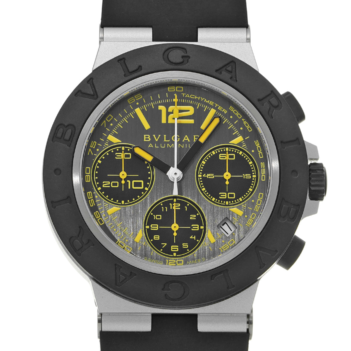 Aluminium Gran Turismo 103893 Gray BVLGARI Men's [Pre-owned].
