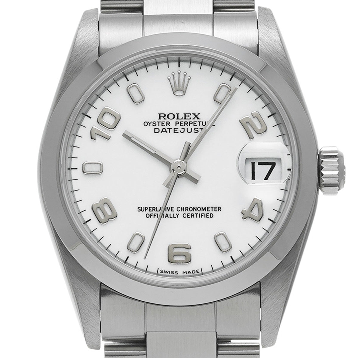 DATE JUST 78240 Y No. (manufactured around 2002) White ROLEX Unisex [Pre-Owned].