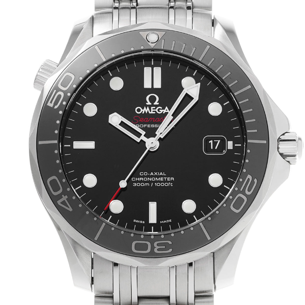 Seamaster Diver 300 Co-Axial 212.30.41.20.01.003 Black OMEGA Men's [Pre-Owned].