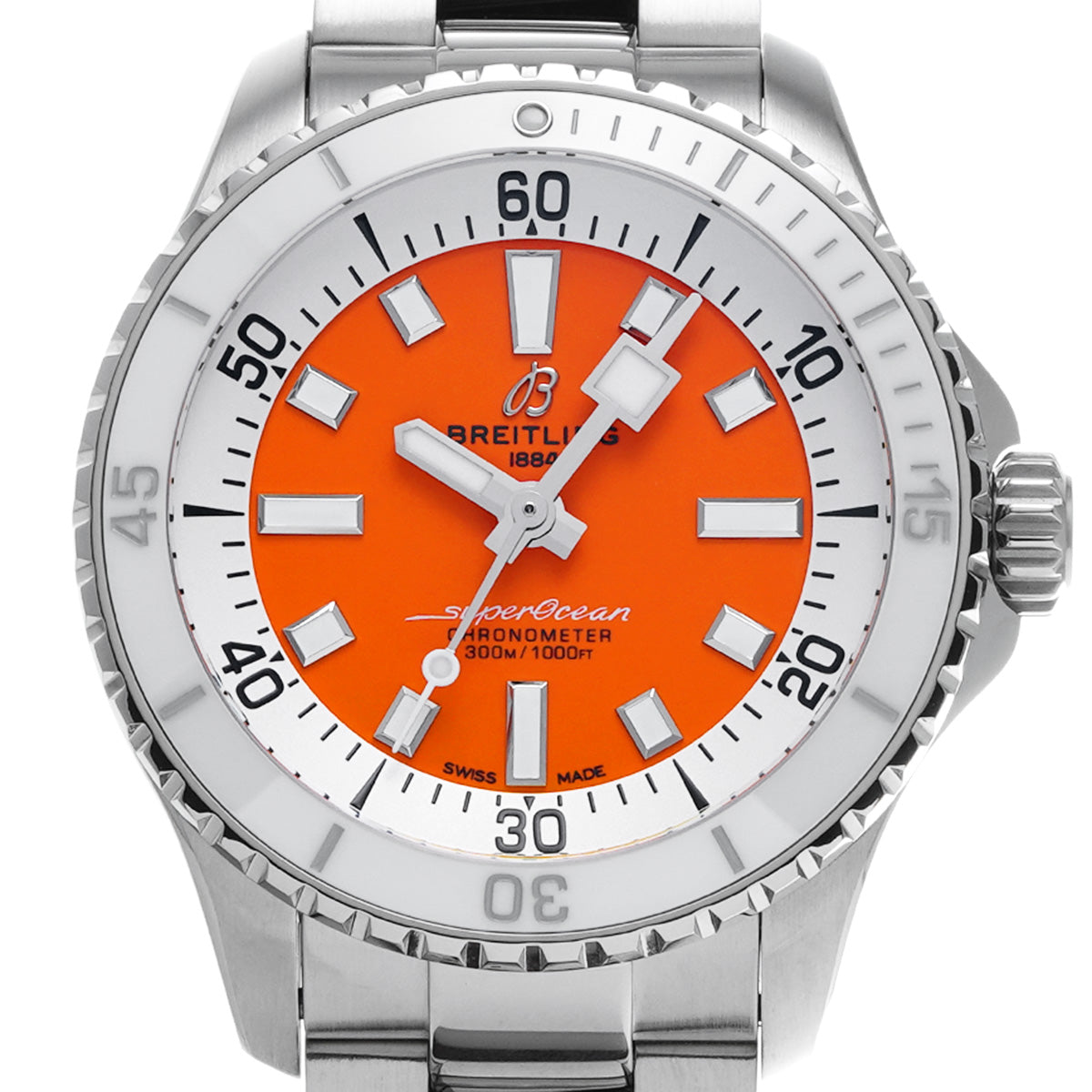 Super Ocean Automatic 36 A17377211O1A1 Orange BREITLING Men's [Pre-Owned].