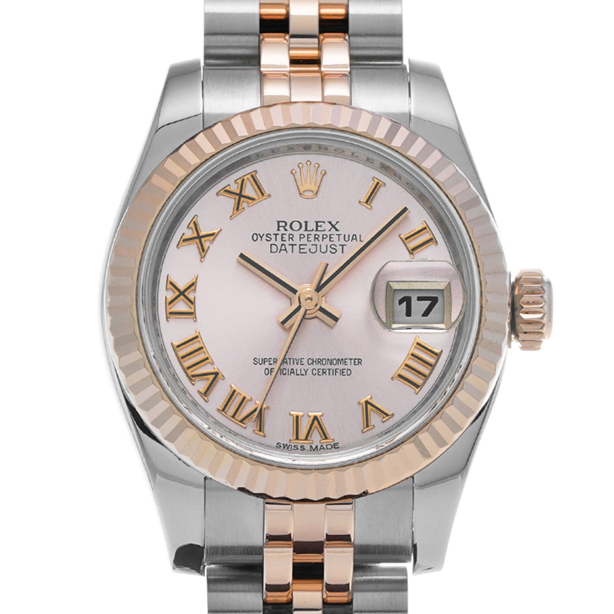 DATE JUST 179171 G (manufactured circa 2012) Pink ROLEX Ladies [Pre-Owned].