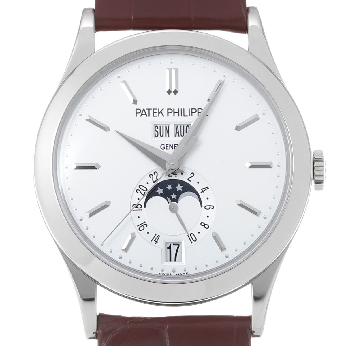 Annual Calendar Moonphase 5396G-011 Silver PATEK PHILIPPE Men's [Pre-Owned].