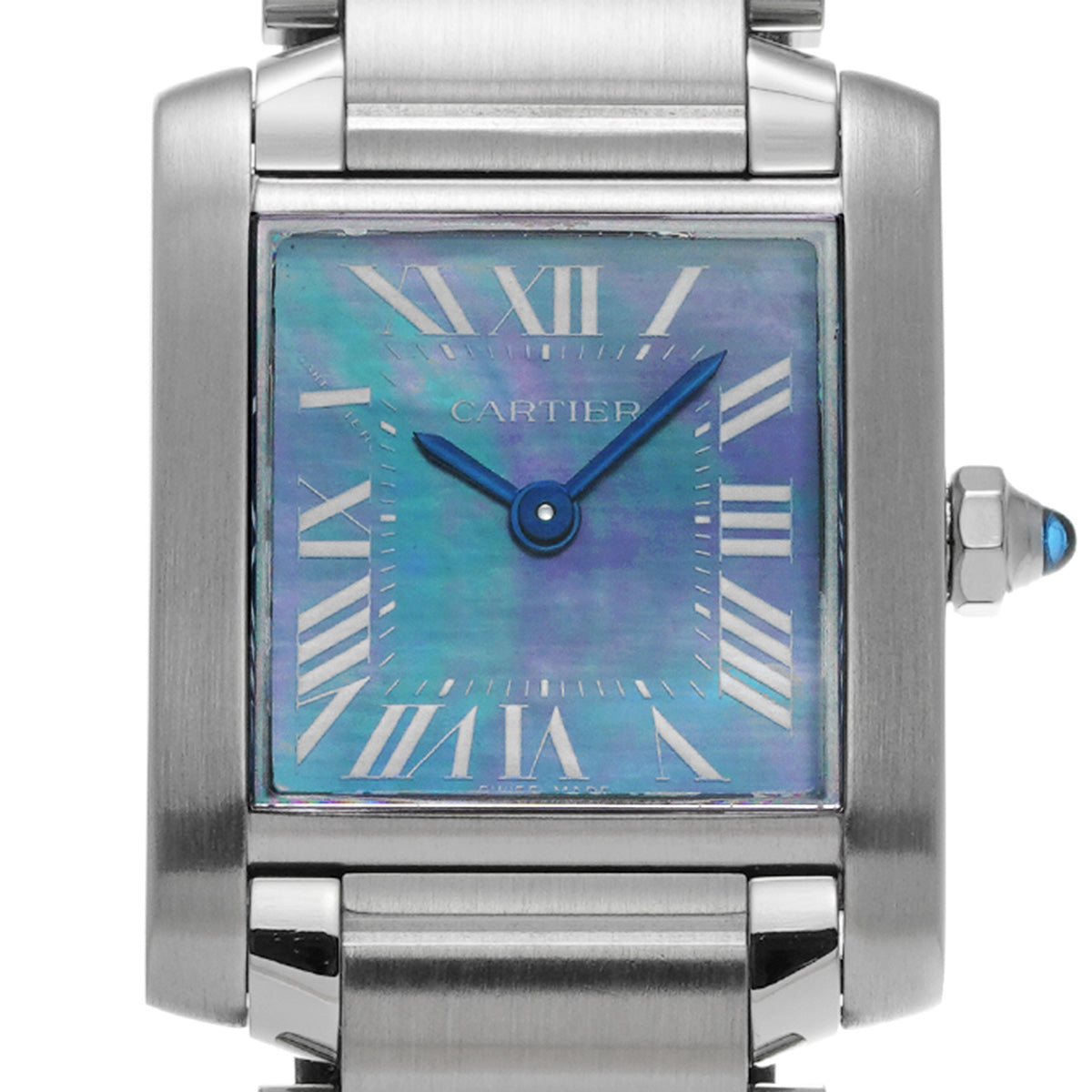 Tank Francaise SM W51034Q3 Blue MOP CARTIER Ladies [Pre-Owned].