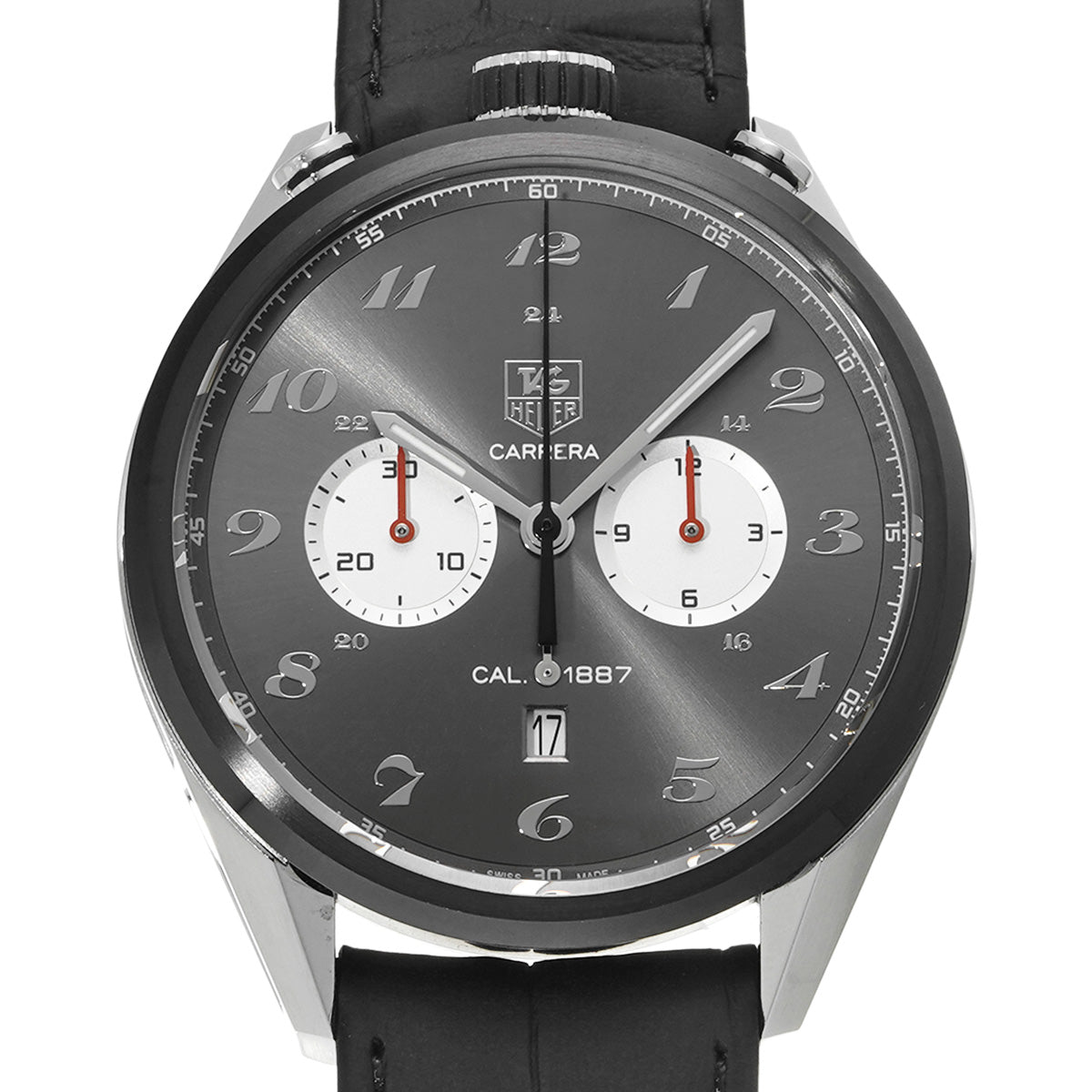 CARRERA Calibre 1887 Chronograph 100th Japan Limited Edition 200 pieces CAR2C14.FC6327 Gray/Silver TAG HEUER Mens [Pre-Owned]
