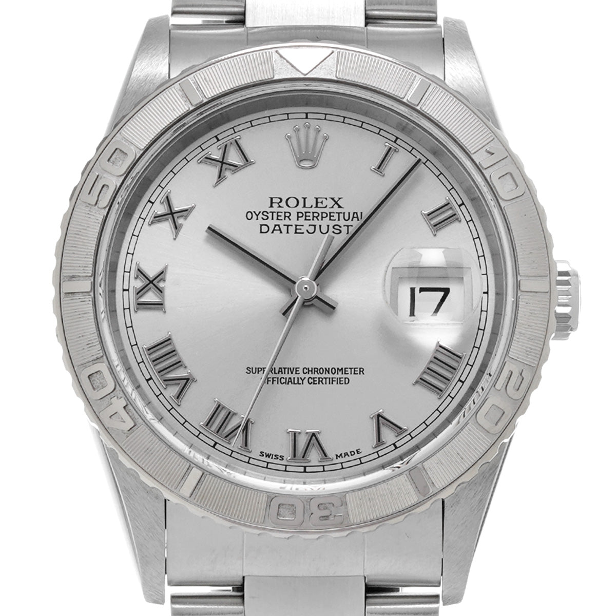 Datejust Thunderbird 16264 Y (made around 2002) Silver ROLEX Men's [Pre-owned].