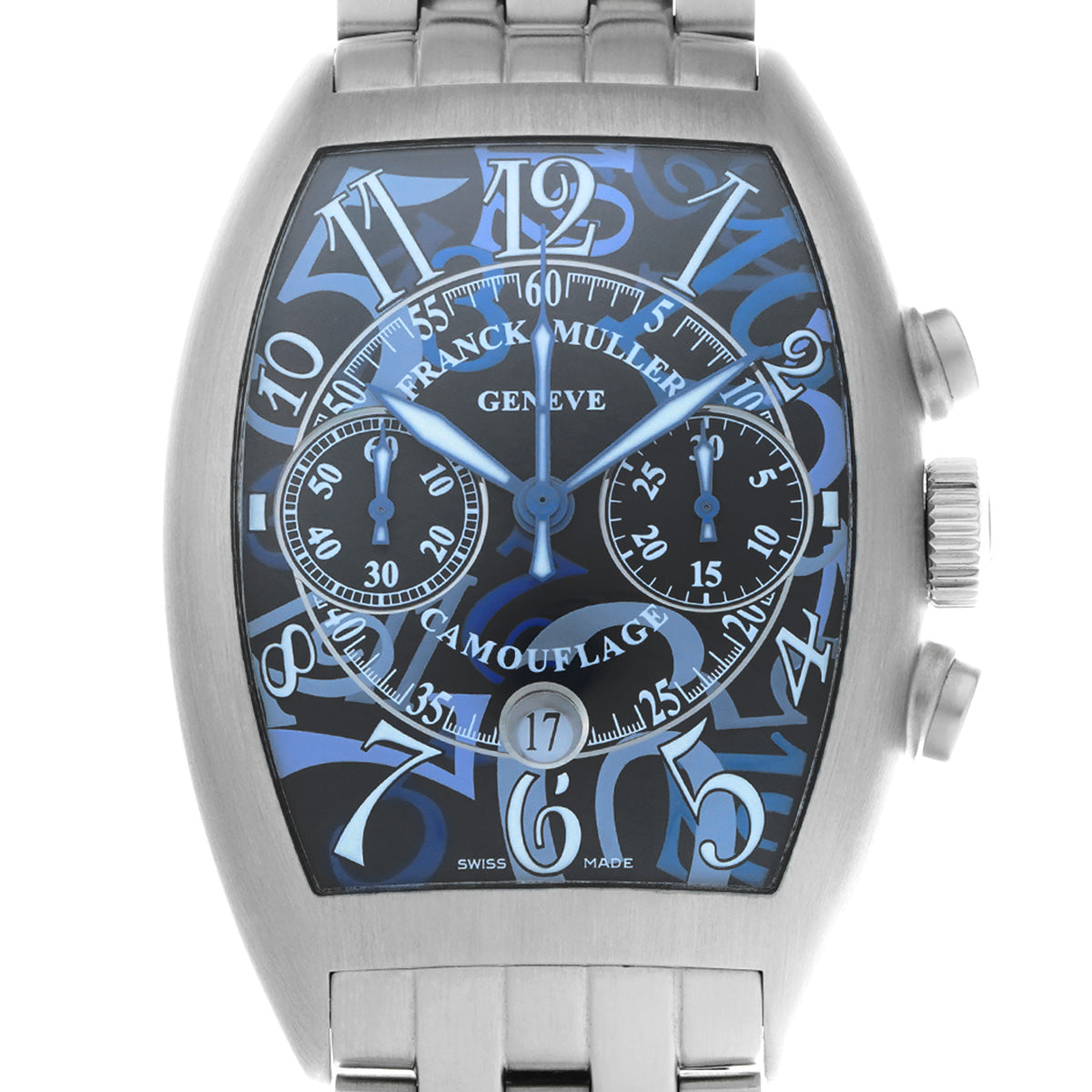 Casablanca Camouflage 8883CCCDTBR CAMOUFLAGE AC Blue FRANCK MULLER Men's [Pre-owned].