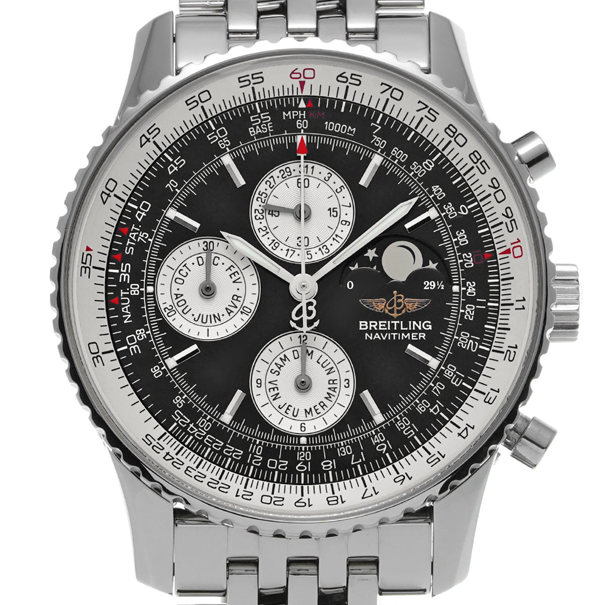 Navitimer Olympus A190B52NP Black BREITLING Men's [Pre-Owned].