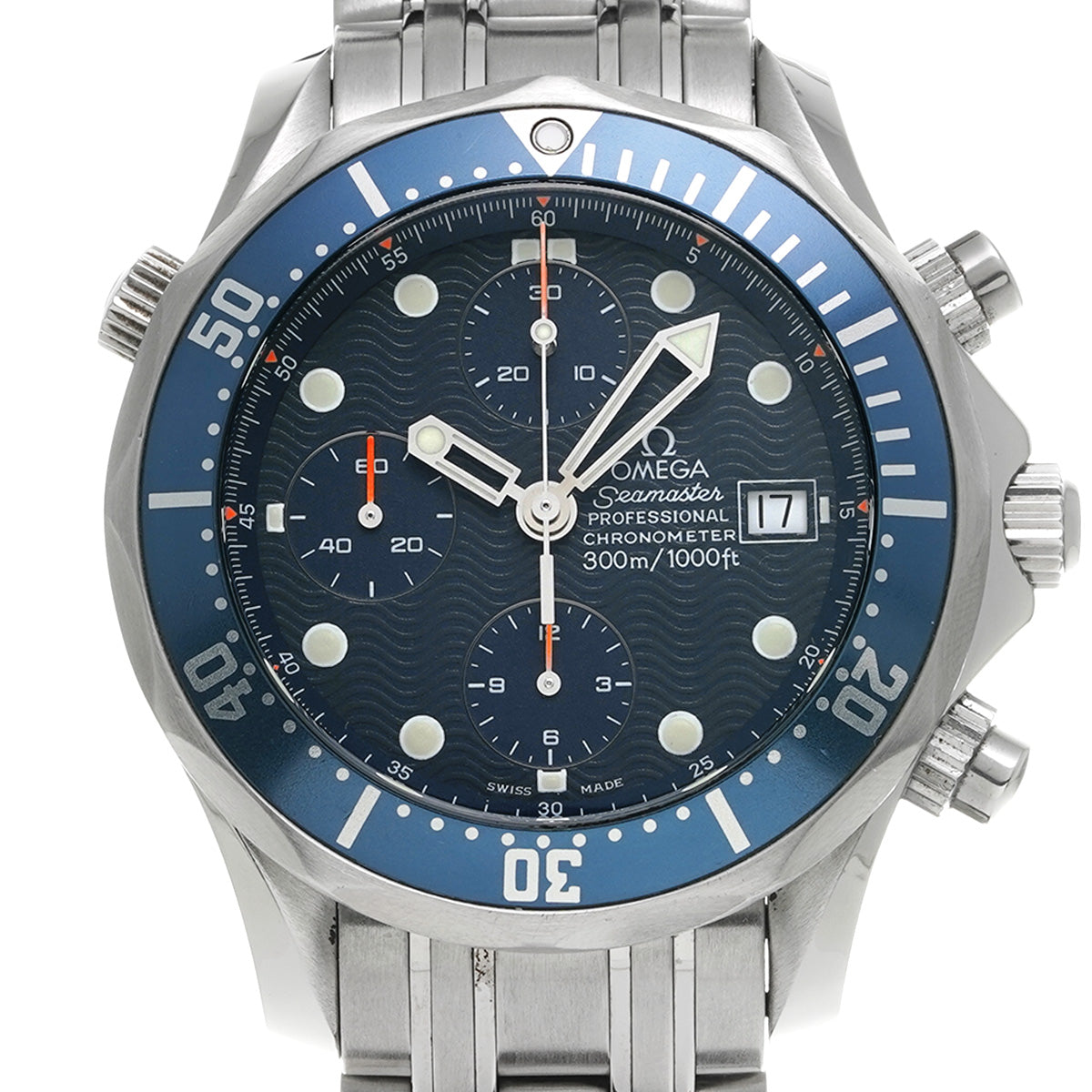 Seamaster Professional 300 Chronograph 2599.80 Blue OMEGA Men's [Pre-Owned].
