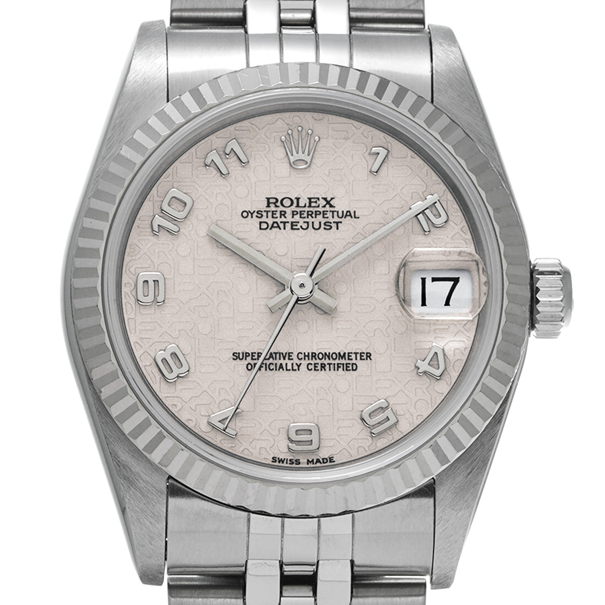 Datejust 68274 A (manufactured circa 1998) Ivory Computer ROLEX Unisex [Pre-Owned].