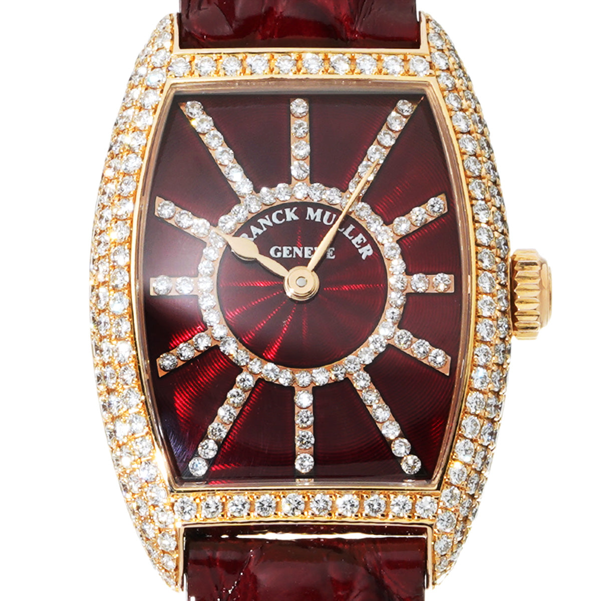 Tonneau Curvex 1750S6PMCD Red/Diamond FRANCK MULLER Men's [Pre-Owned].