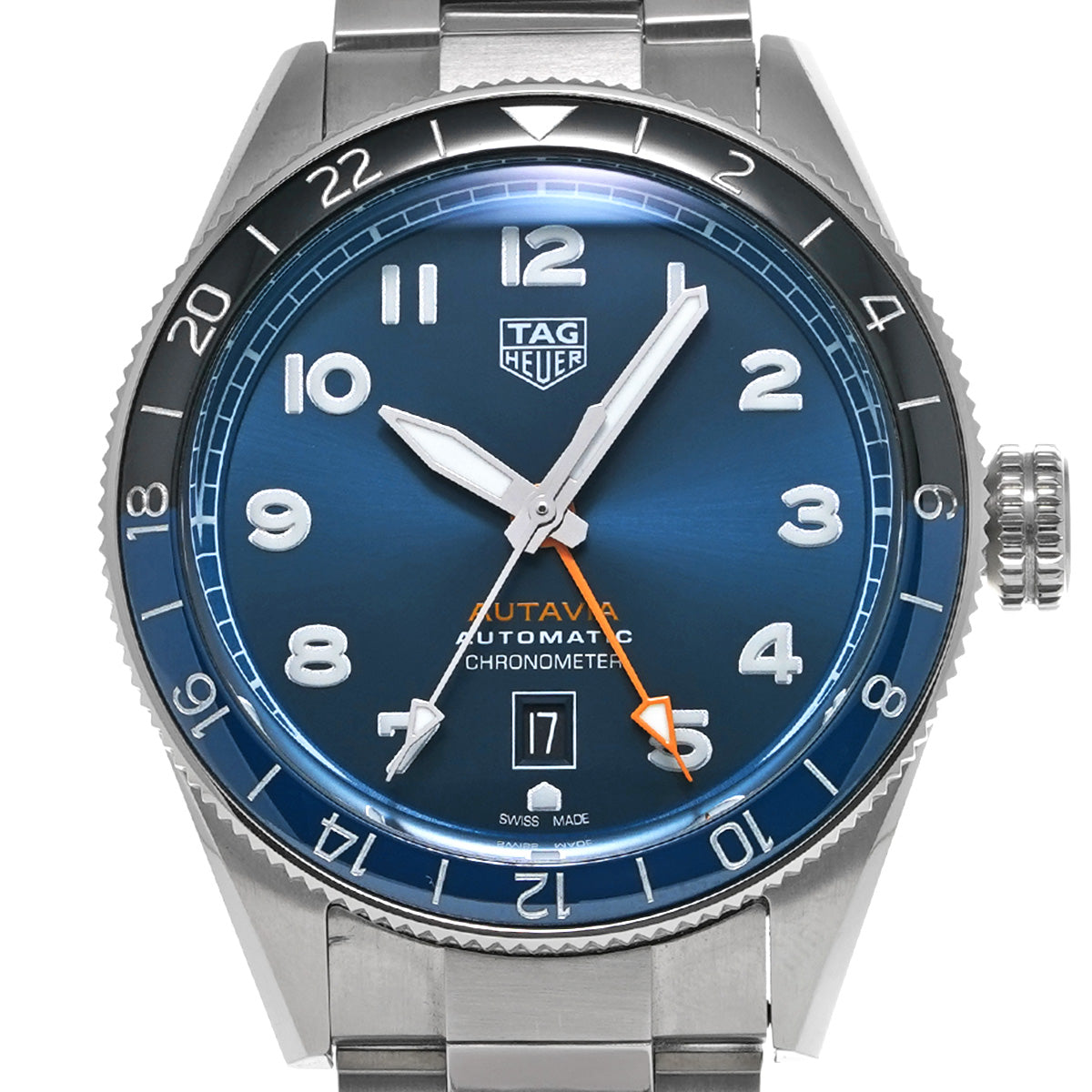 Autavia 60th GMT WBE511A.BA0650 Blue TAG HEUER Men's [Pre-owned]