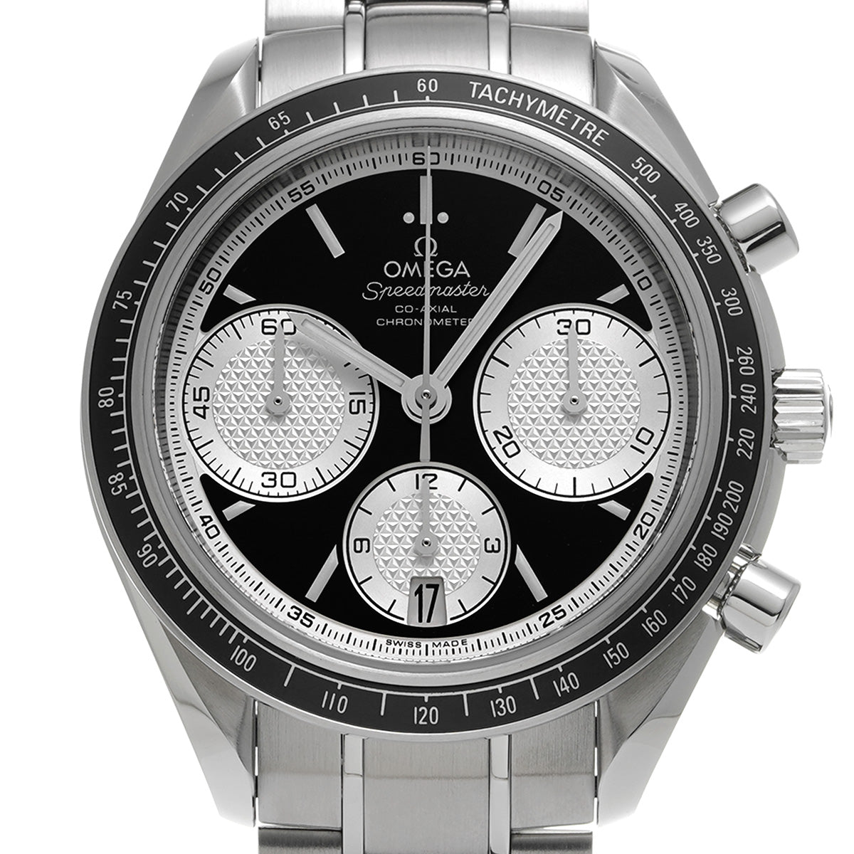 Speedmaster Racing Co-Axial 326.30.40.50.01.002 Black/Silver OMEGA Men's [Pre-Owned].