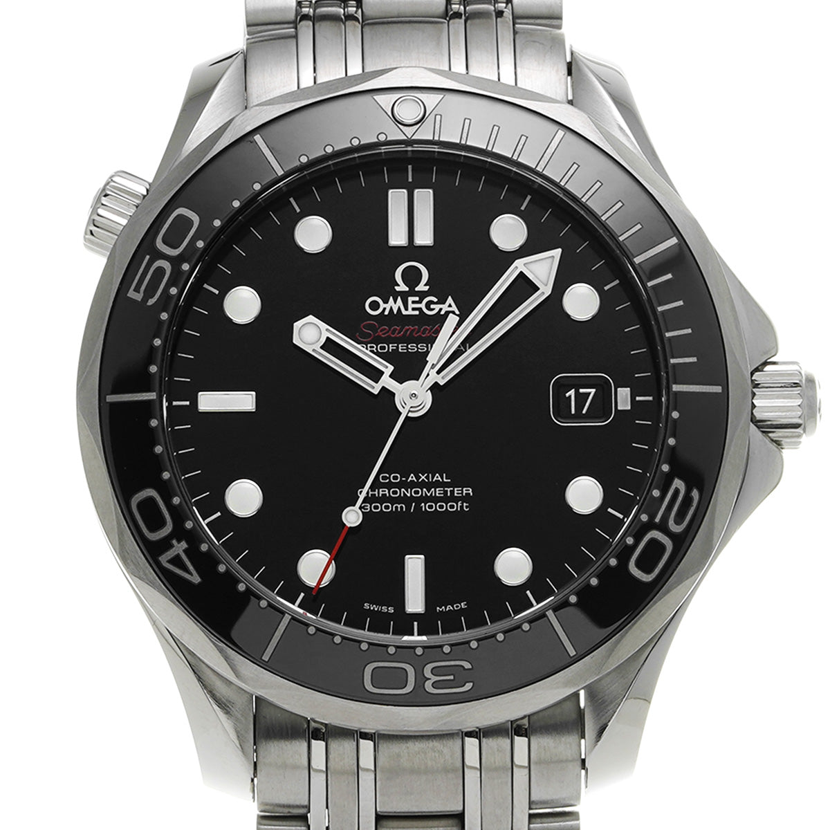 Seamaster Diver 300 Co-Axial 212.30.41.20.01.003 Black OMEGA Men's [Pre-Owned].