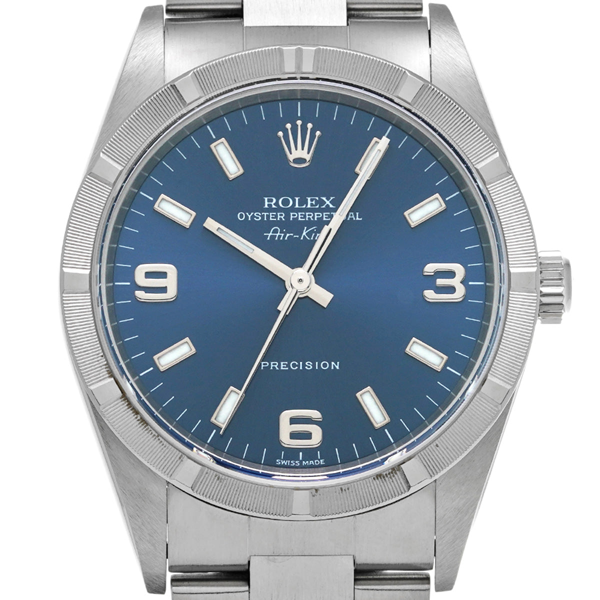 Air-King 14010M Y No. (manufactured around 2002) Blue ROLEX Men's [Pre-Owned].