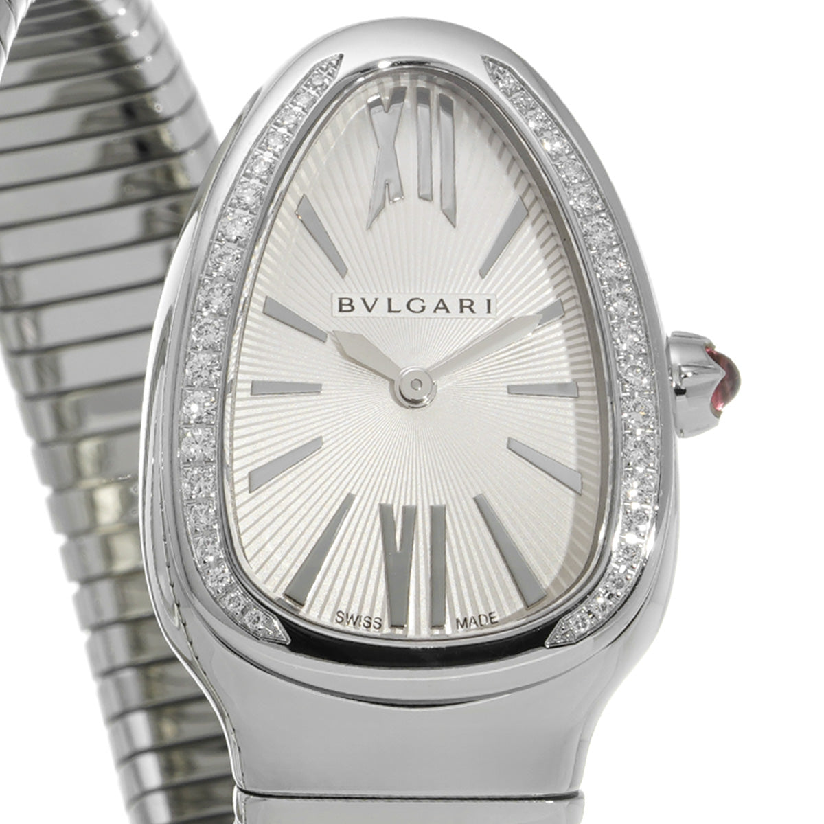 Serpenti Tubogas SP35S White BVLGARI Ladies [Pre-owned].