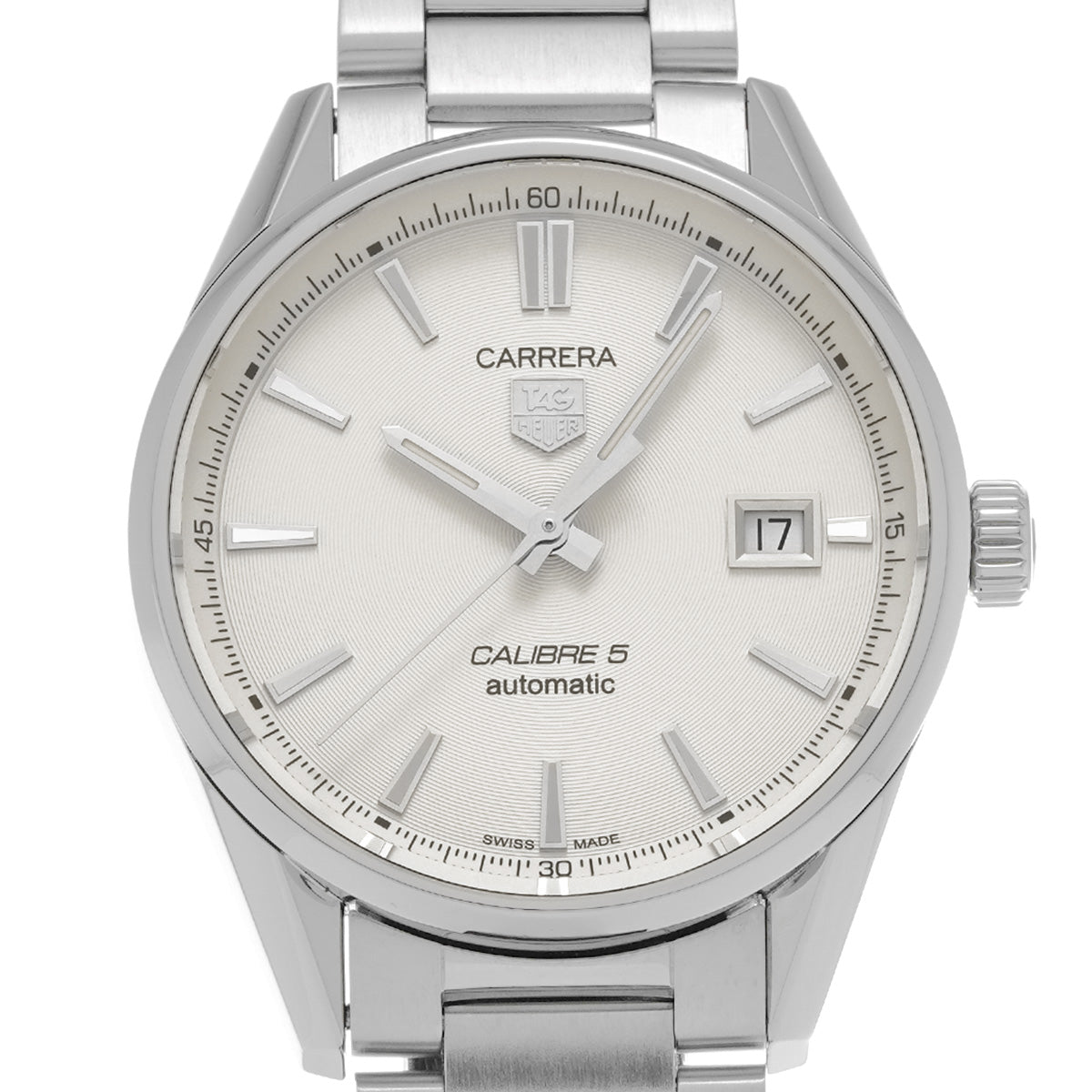 CARRERA Calibre 5 WAR211B.BA0782 Silver TAG HEUER Men's [Pre-Owned].