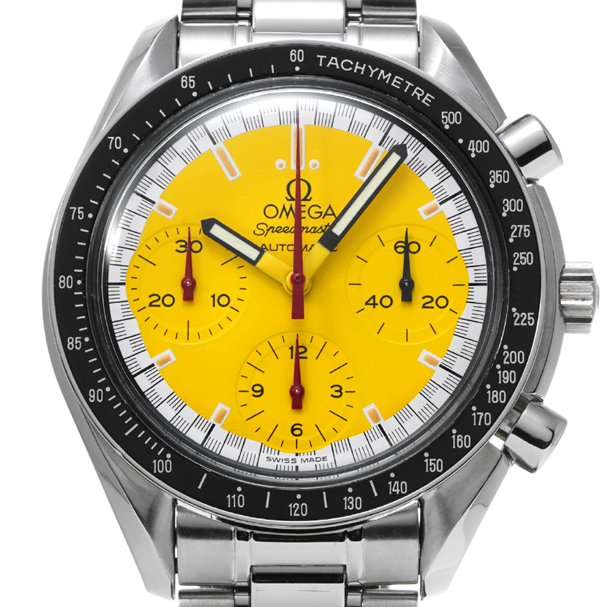 Speedmaster Racing Michael Schumacher 3510.12 Yellow OMEGA Men's [Pre-Owned].