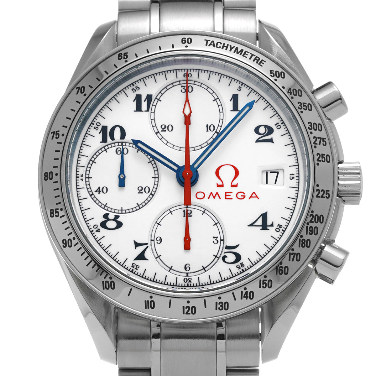 Speedmaster Date Olympic Collection 3513.20 White OMEGA Men's [Pre-Owned].