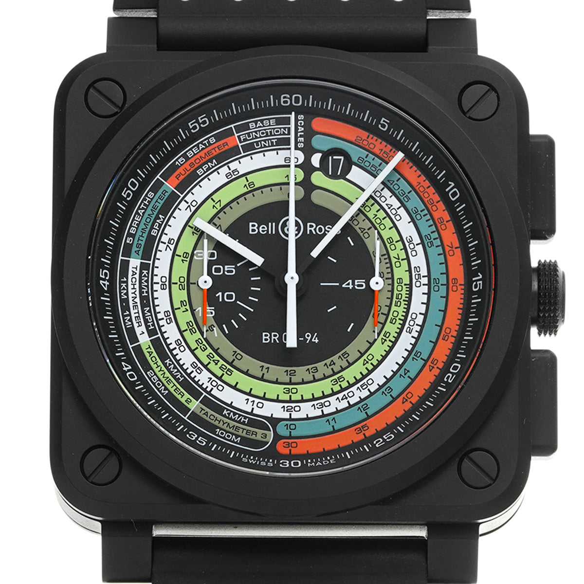 BR 03-92 Diver World Limited Edition 500 pieces BR0394-SW-CE/SRB Black Bell &amp; Ross Men's [Pre-Owned].