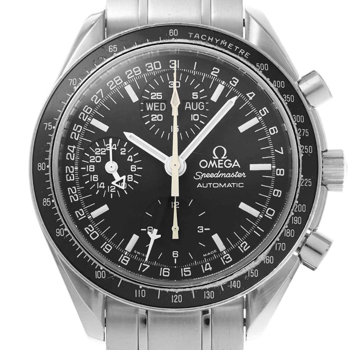 Speedmaster Triple Calendar 3220.50 Black OMEGA Men's [Pre-Owned].
