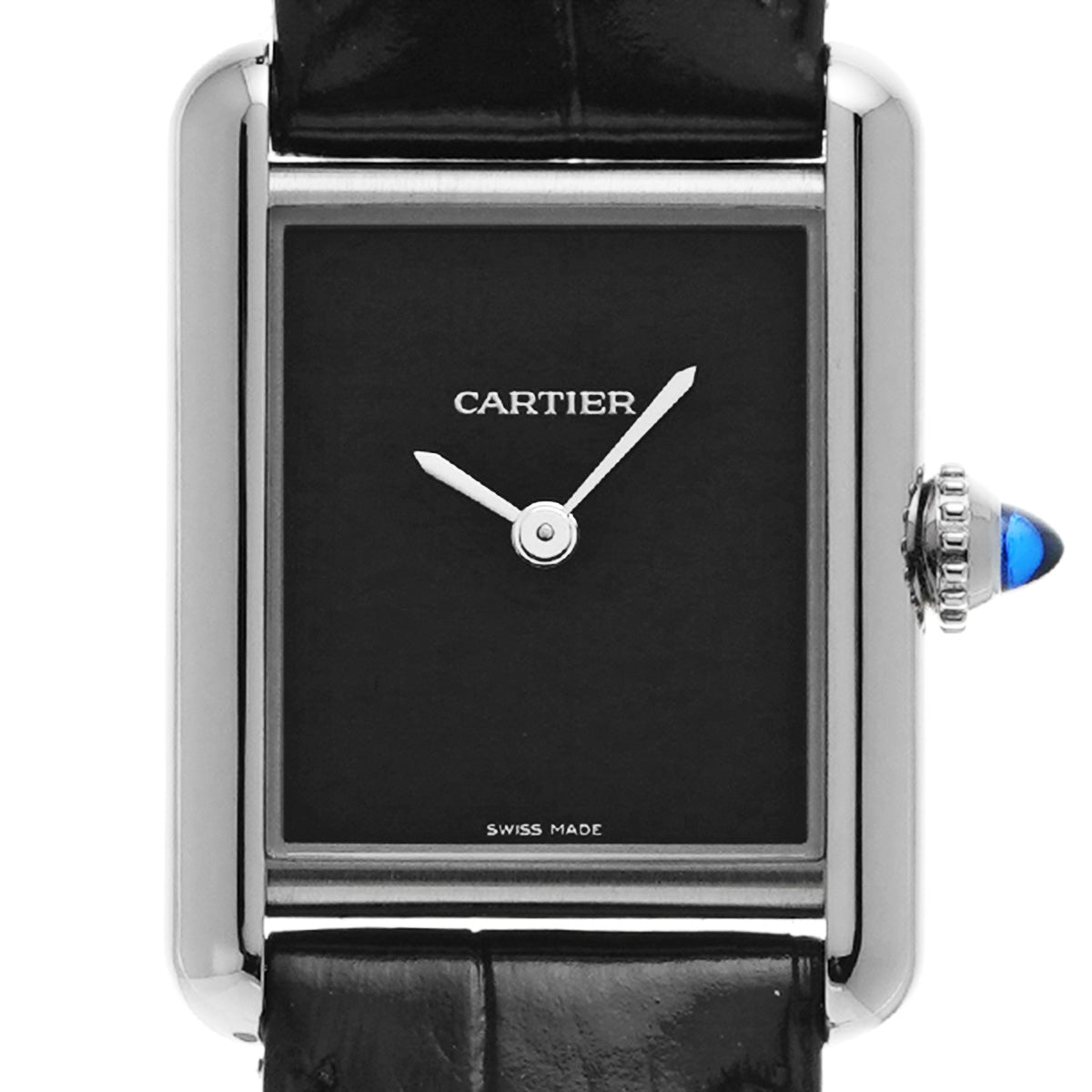 Tank Must de Cartier watch SM WSTA0071 Black Lacquer CARTIER Men's [Pre-owned]