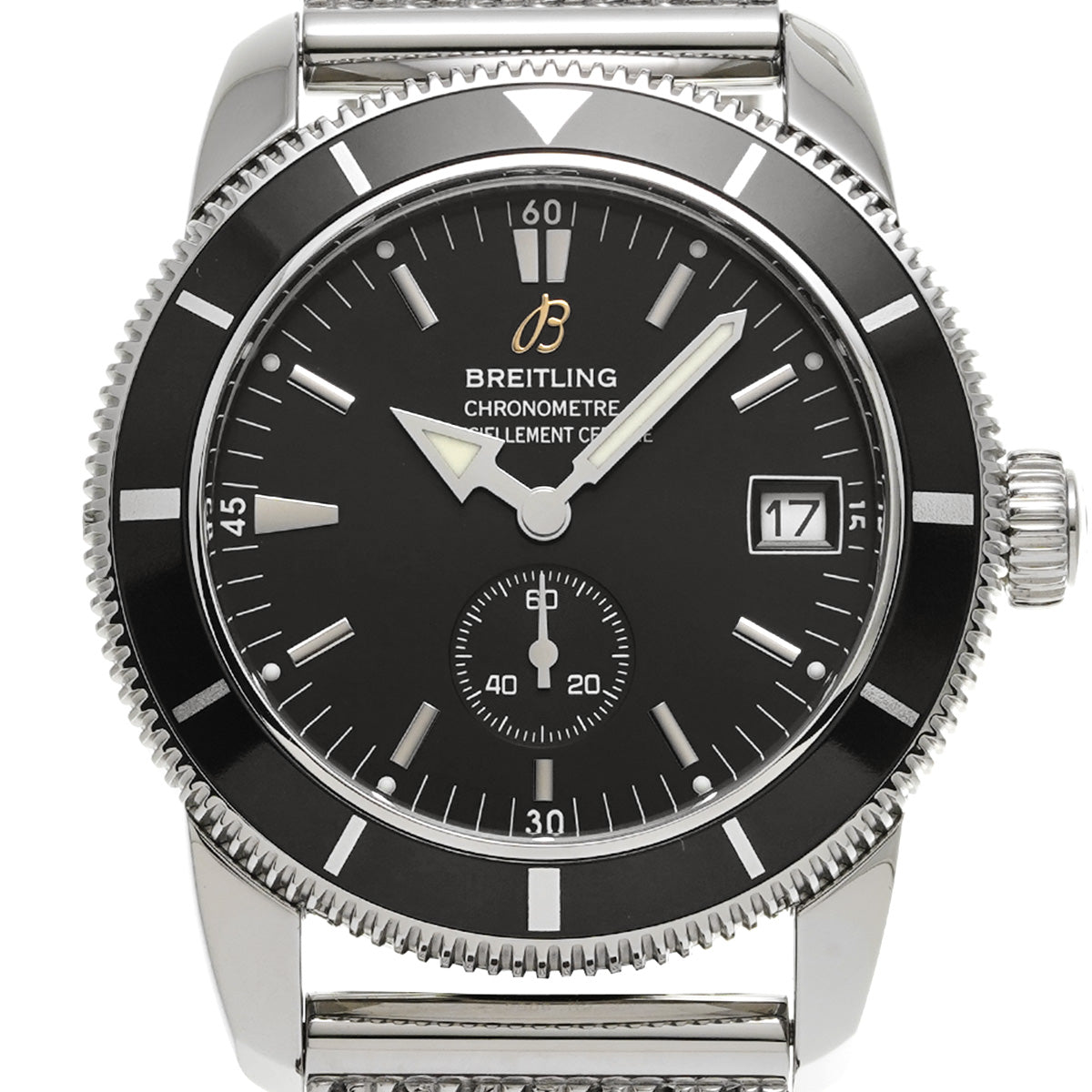 A372B69OCA Super Ocean Heritage 38 Black BREITLING Men's [Pre-Owned].
