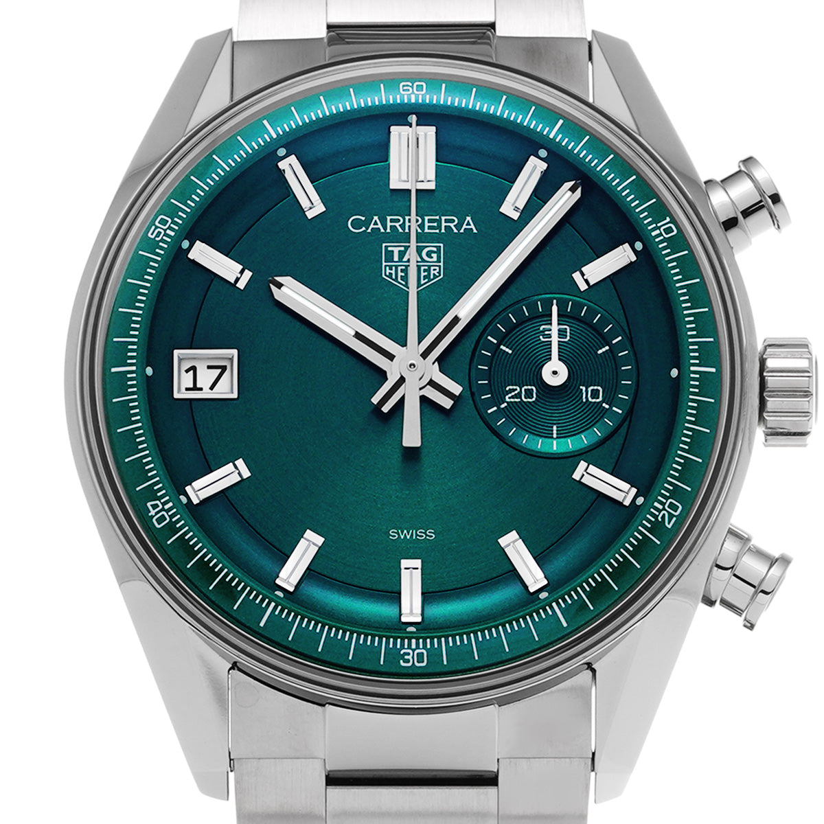CARRERA Chronograph CBS2211.FC6545 Green TAG HEUER Men's [Pre-Owned].
