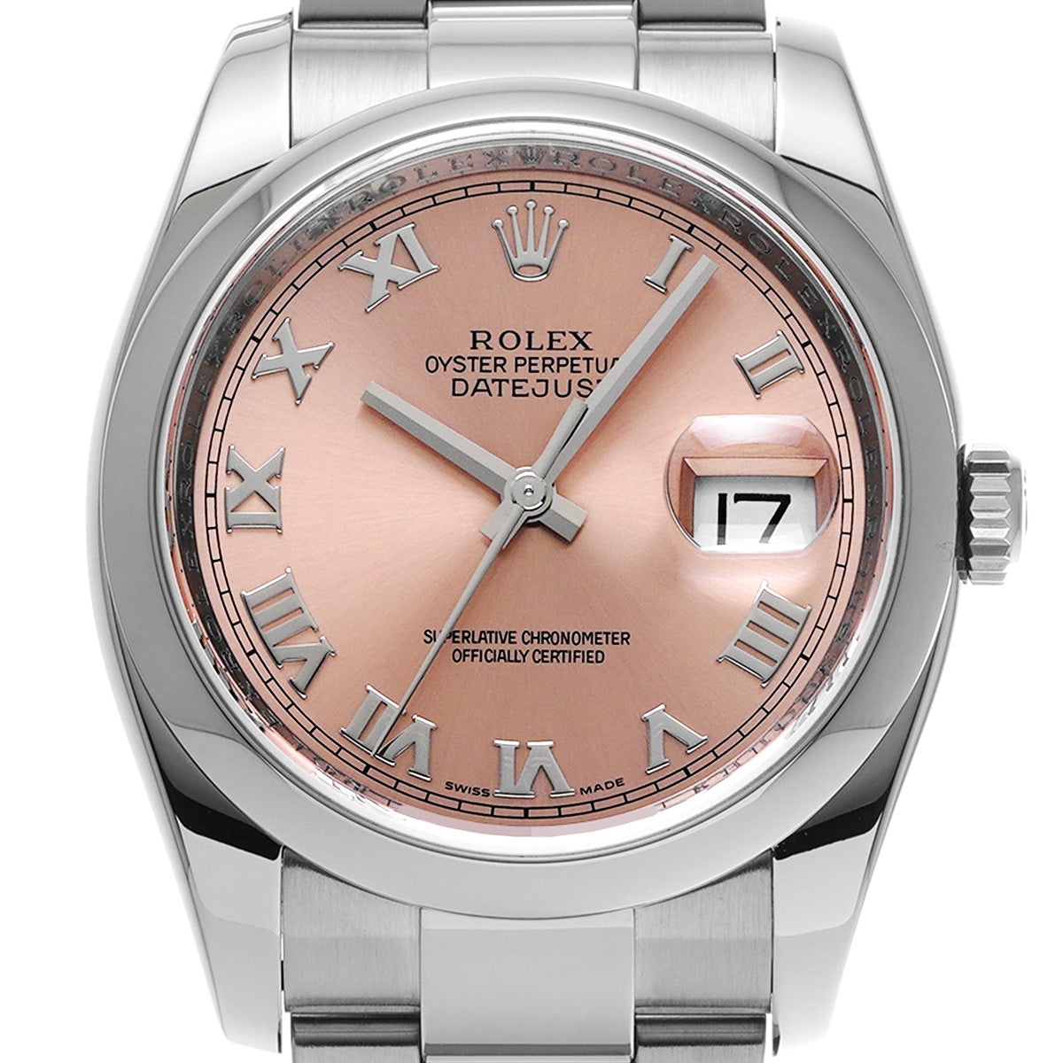 DATE JUST 116200 M (manufactured circa 2007) Pink ROLEX Men's [Pre-Owned].
