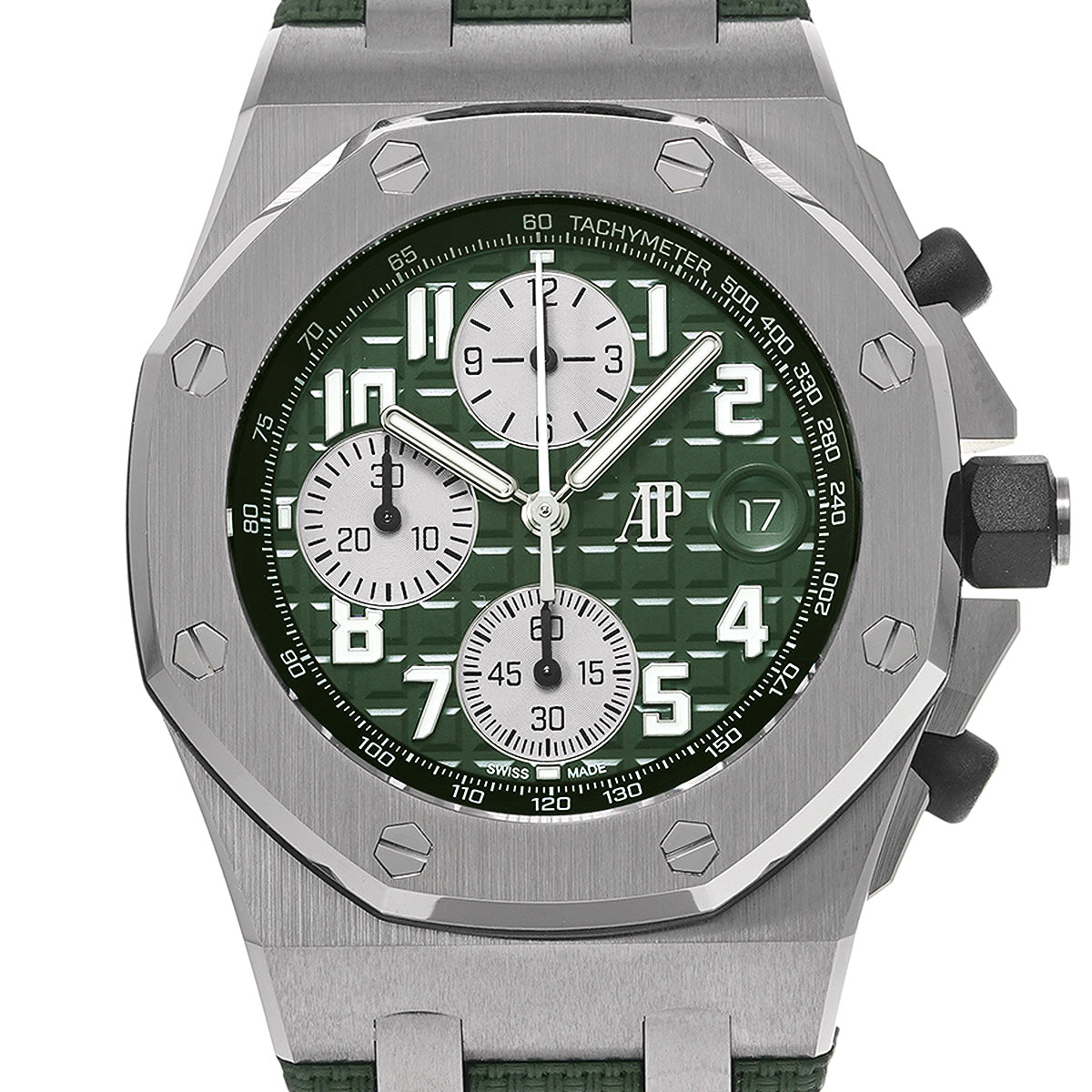 Royal Oak Offshore Chronograph 26238TI.OOA056CA.01 Green/Silver AUDEMARS PIGUET Mens [Pre-Owned]