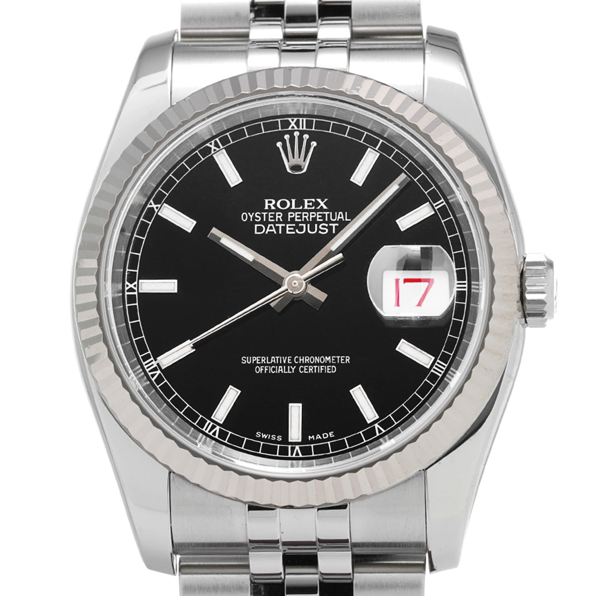 DATE JUST 116234 D (made around 2005) Black ROLEX Men's [Pre-Owned].