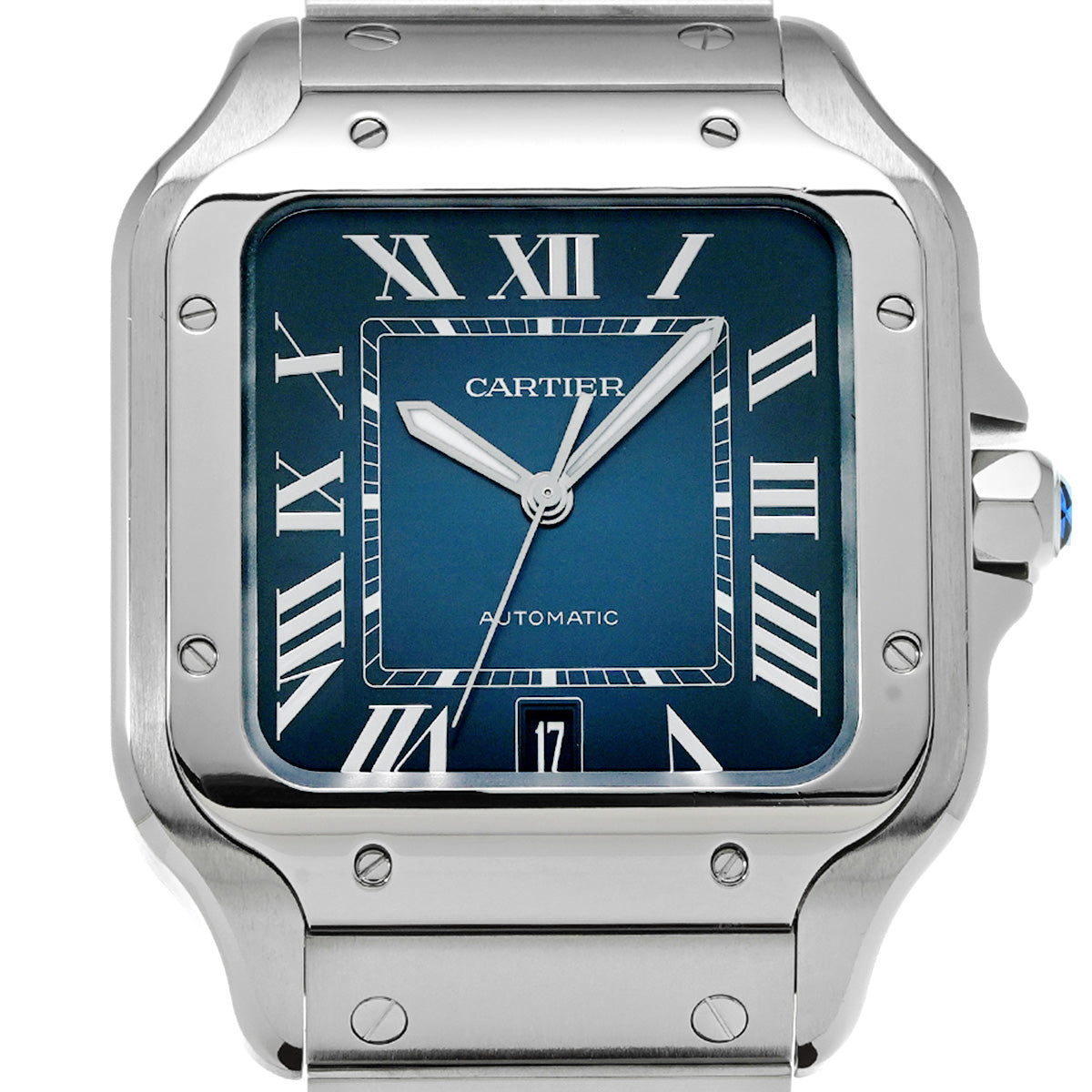 Santos de Cartier LM WSSA0030 Blue Gradation CARTIER Men's [Pre-Owned].