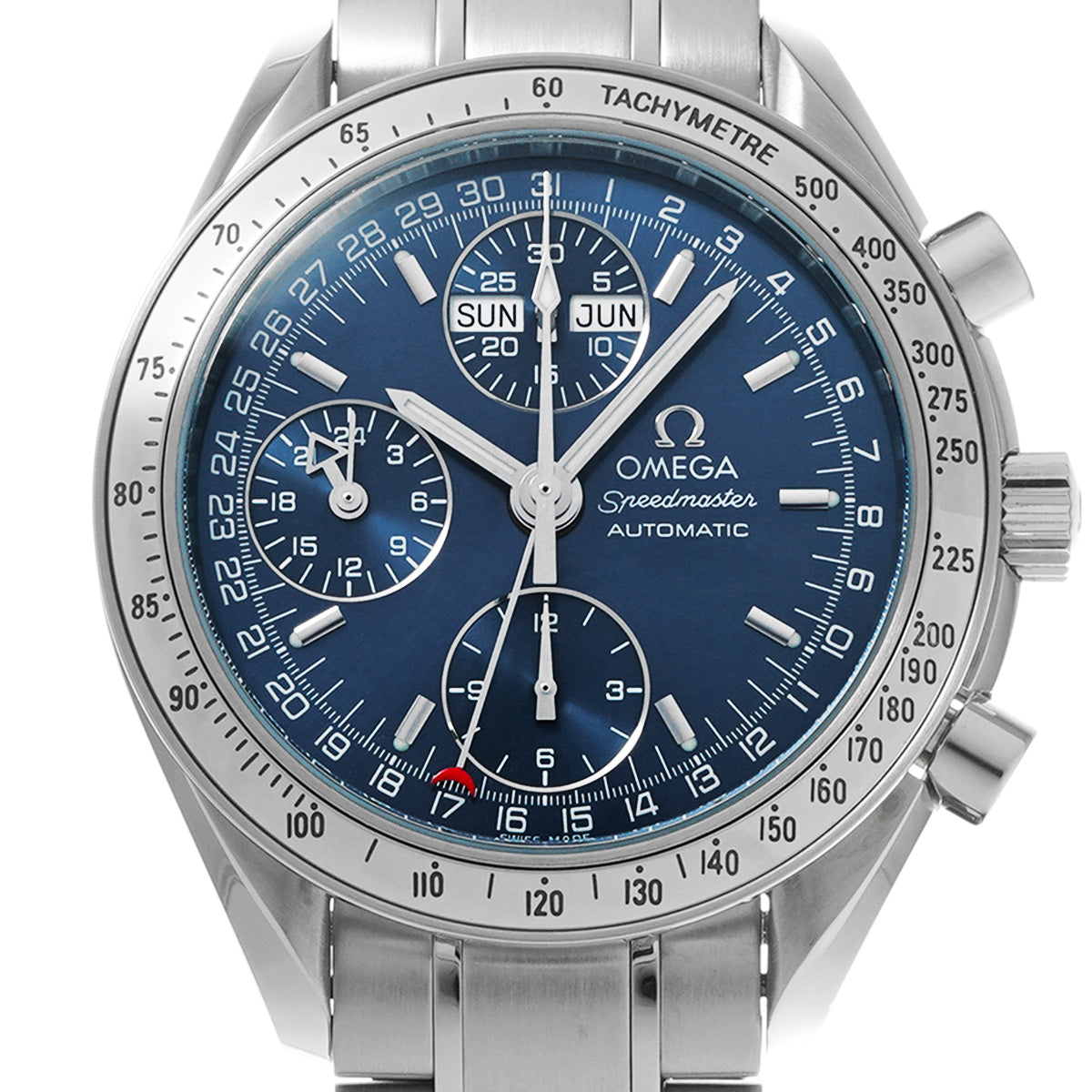 Speedmaster Triple Calendar 3523.80 Blue OMEGA Men's [Pre-Owned].