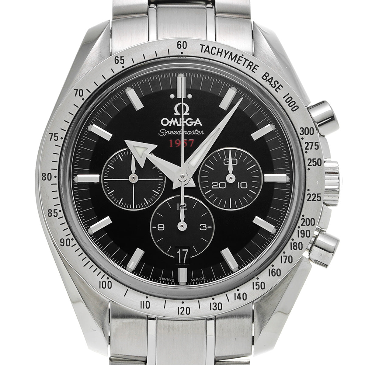 Speedmaster Broad Arrow 1957 Co-Axial 321.10.42.50.01.001 Black OMEGA Men's [Pre-Owned].