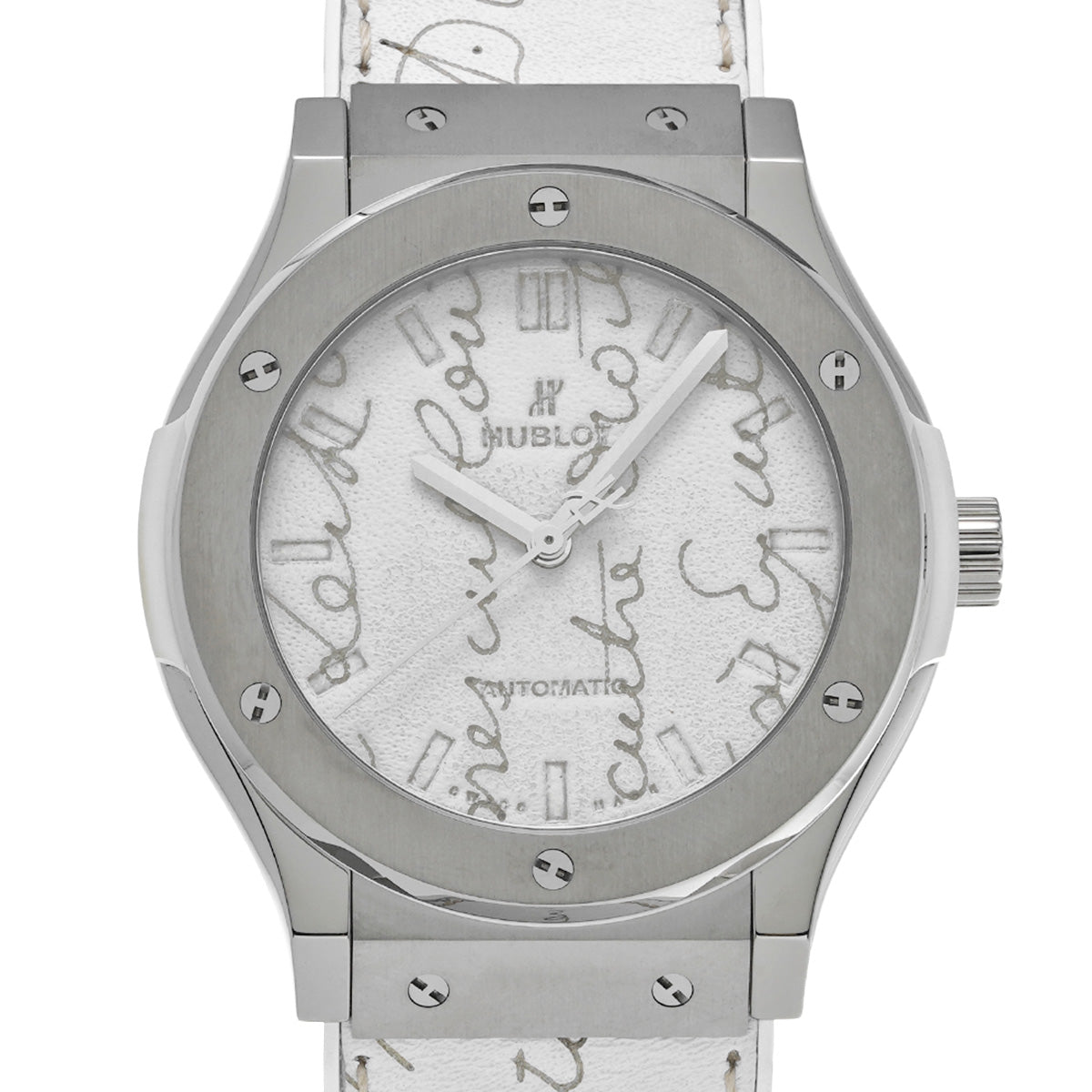 Classic Fusion Berluti Scritto Flat Bianco 511.NE.050W.VR.JBER19 White HUBLOT Men's [Pre-owned].