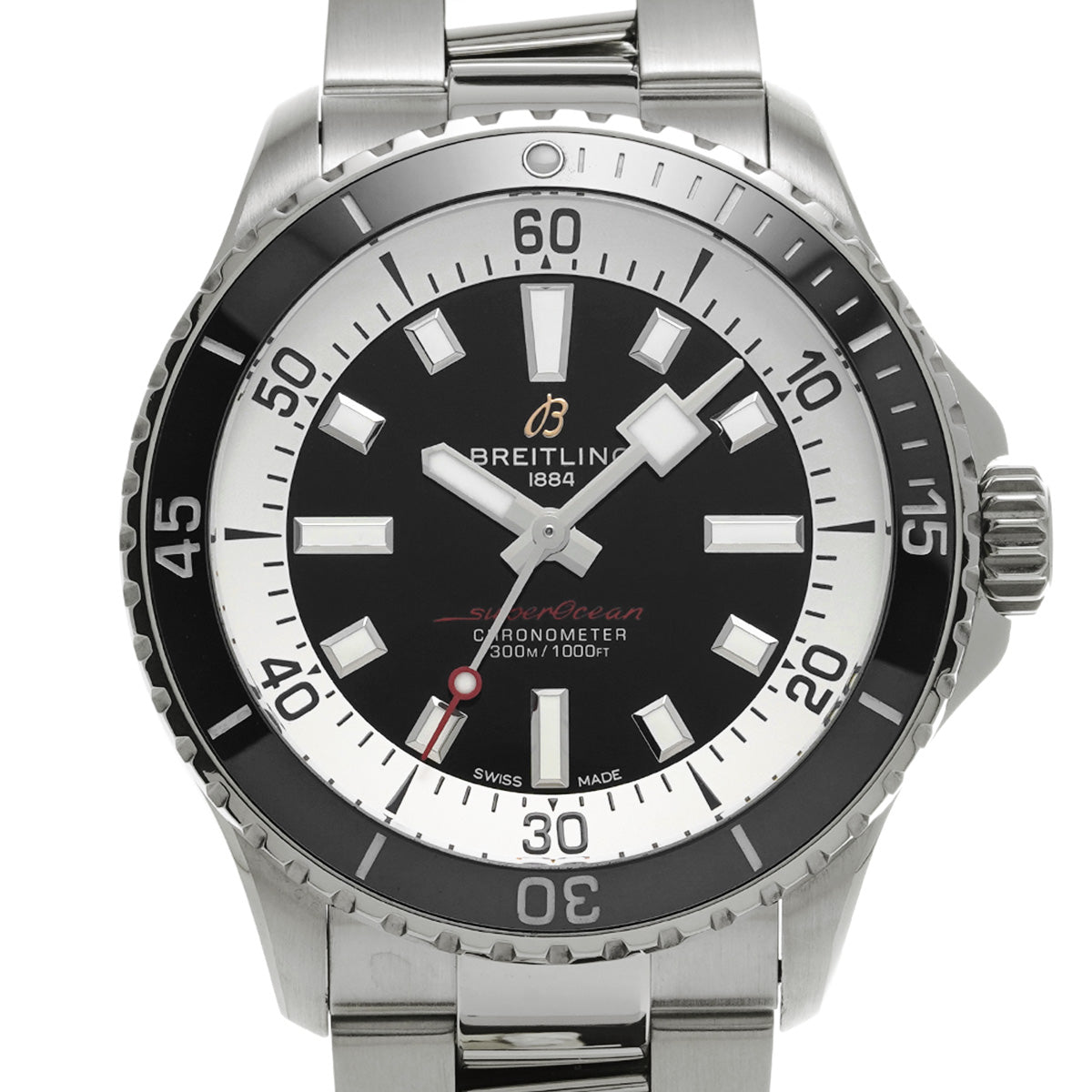 A17375211B1A1 Super Ocean Automatic 42 Black BREITLING Men's [Pre-Owned].