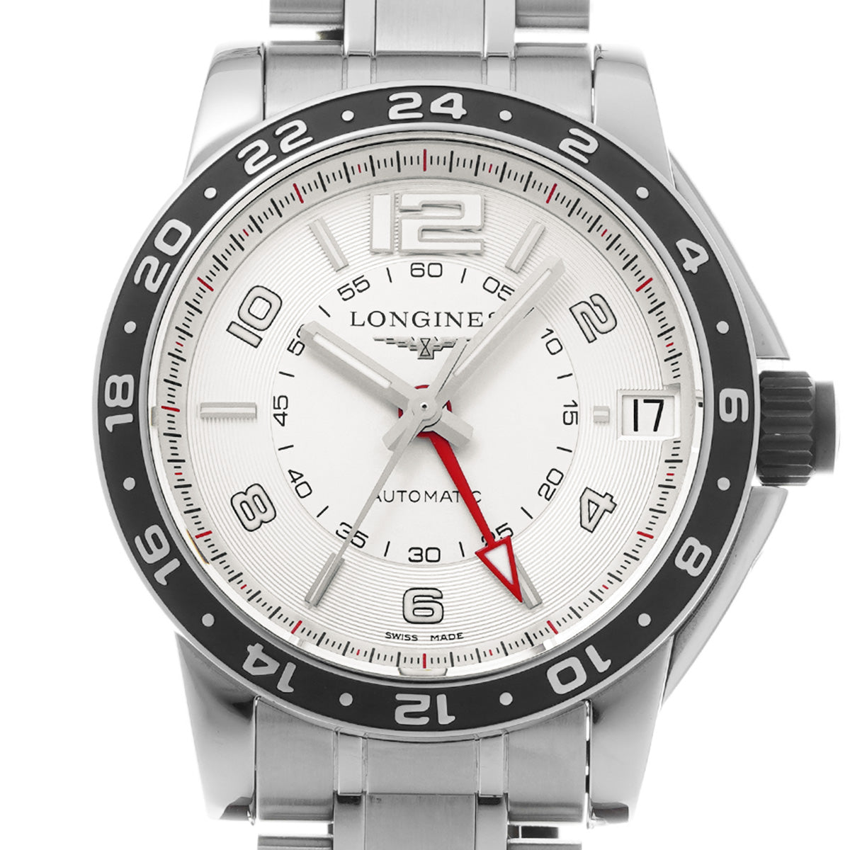 Sport Admiral GMT L3.668.4.76.6 Silver LONGINES Men's [Pre-Owned].