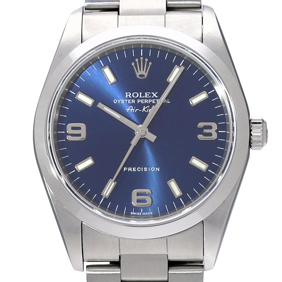 Air-King 14000M P (manufactured circa 2001) Blue ROLEX Men's [Pre-Owned].