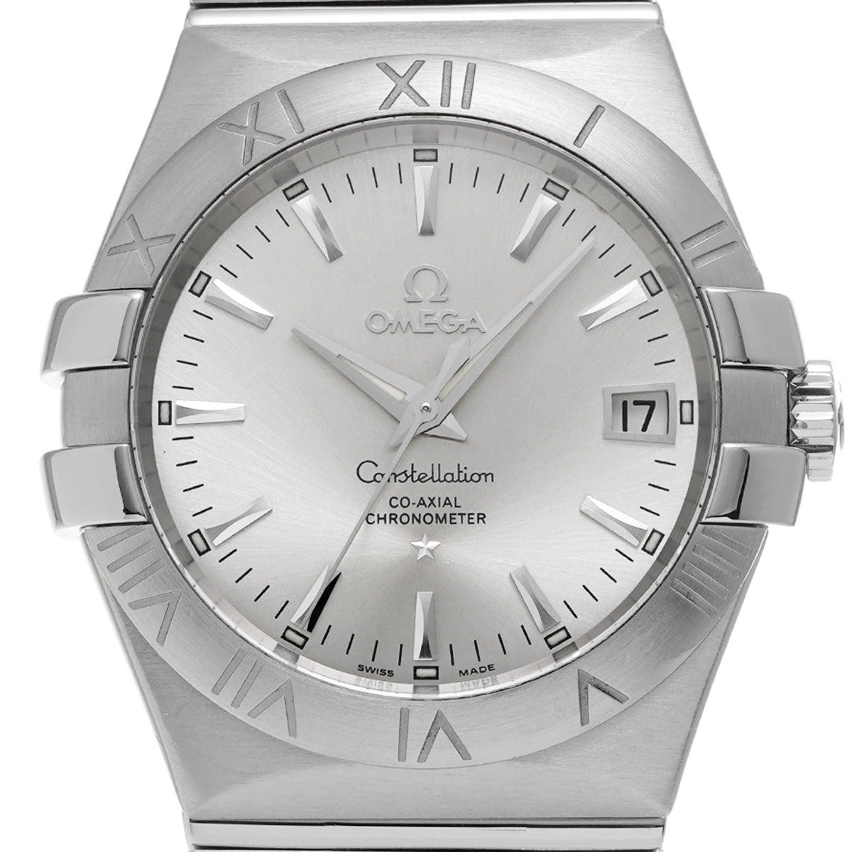 Constellation Co-Axial 123.10.35.20.02.001 Silver OMEGA Men's [Pre-Owned].