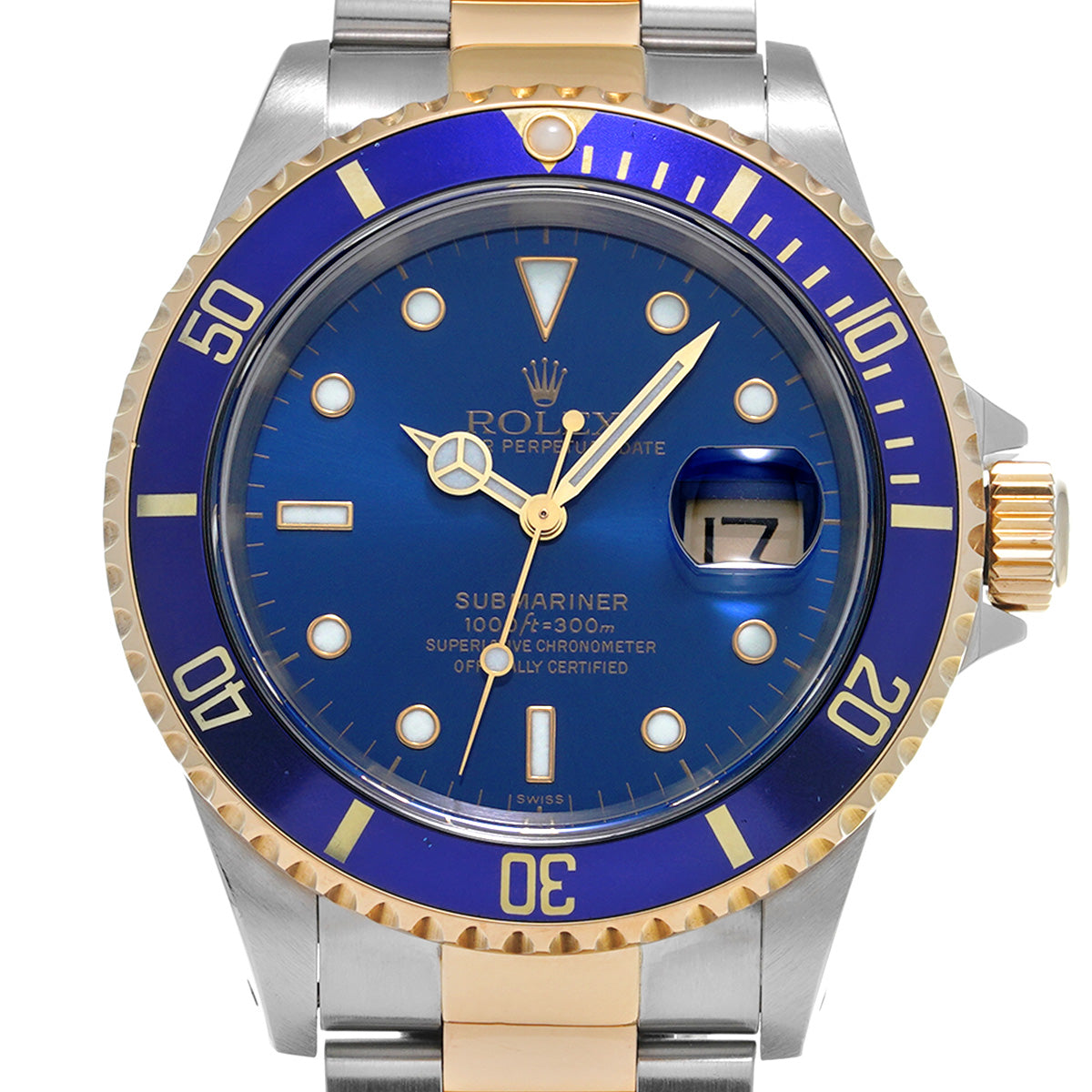 Submariner Date 16613 A (manufactured circa 1999) Blue ROLEX Men's [Pre-owned].