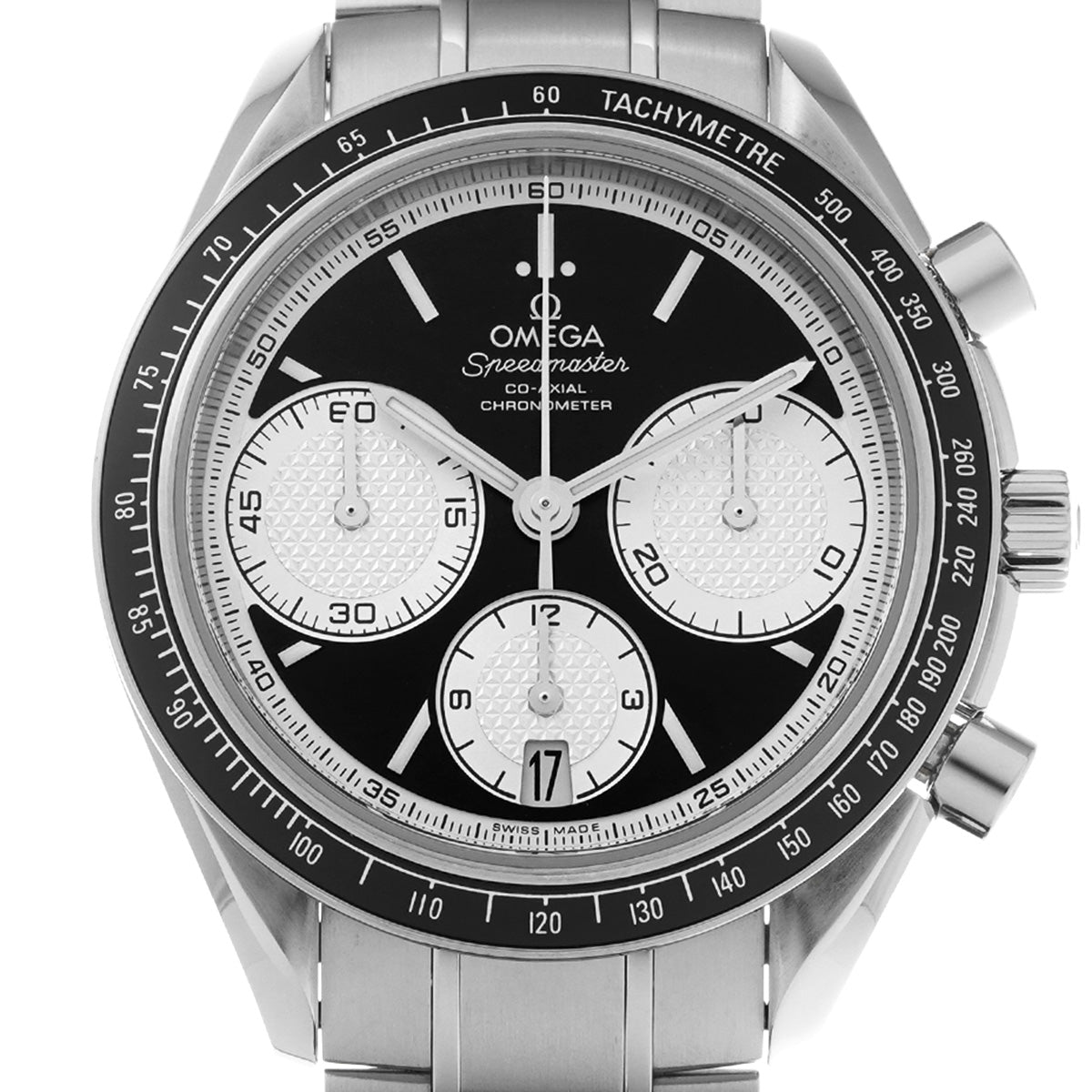 Speedmaster Racing Co-Axial 326.30.40.50.01.002 Black/Silver OMEGA Men's [Pre-Owned].