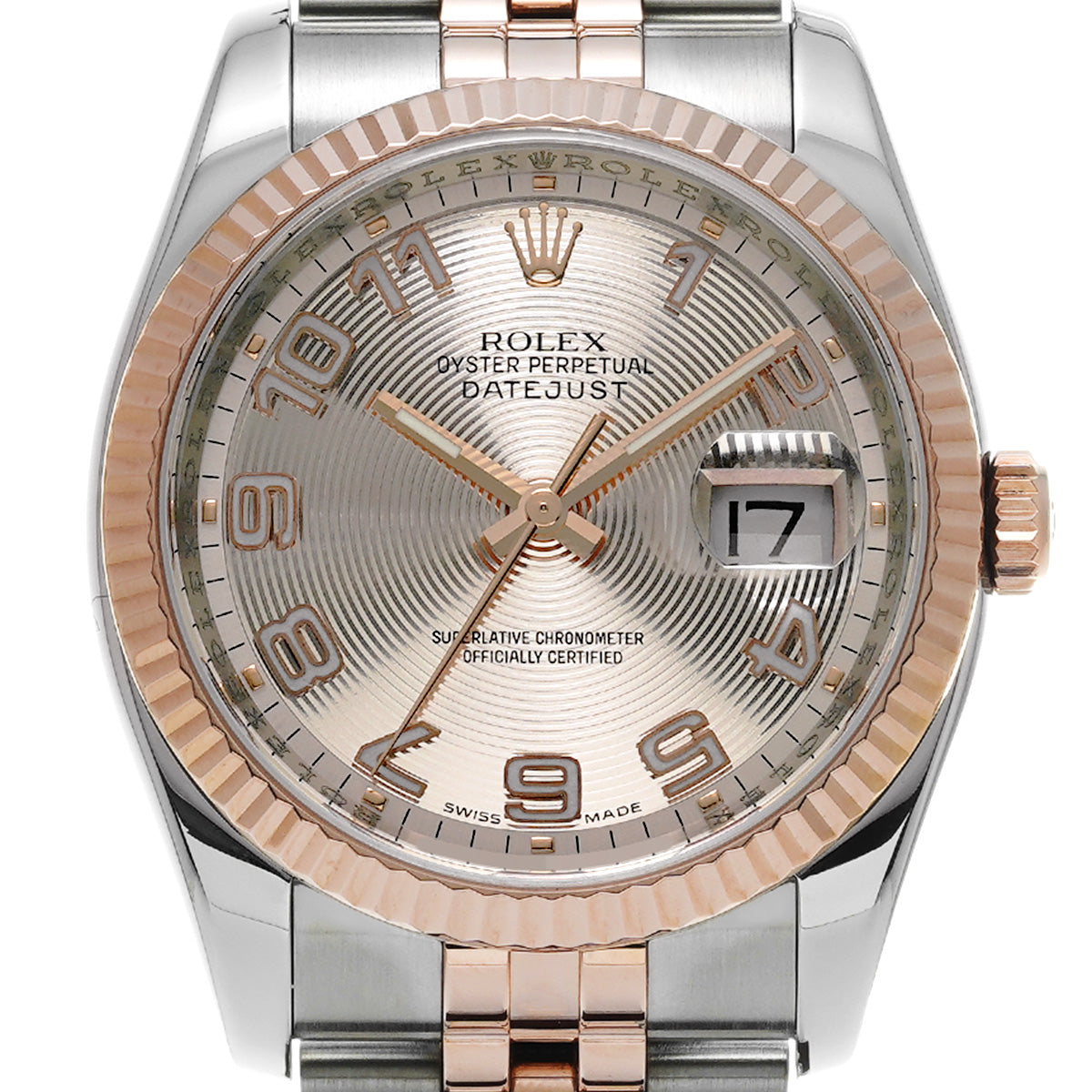 DATE JUST 116231 D (manufactured circa 2005) Pink ROLEX Men's [Pre-Owned].
