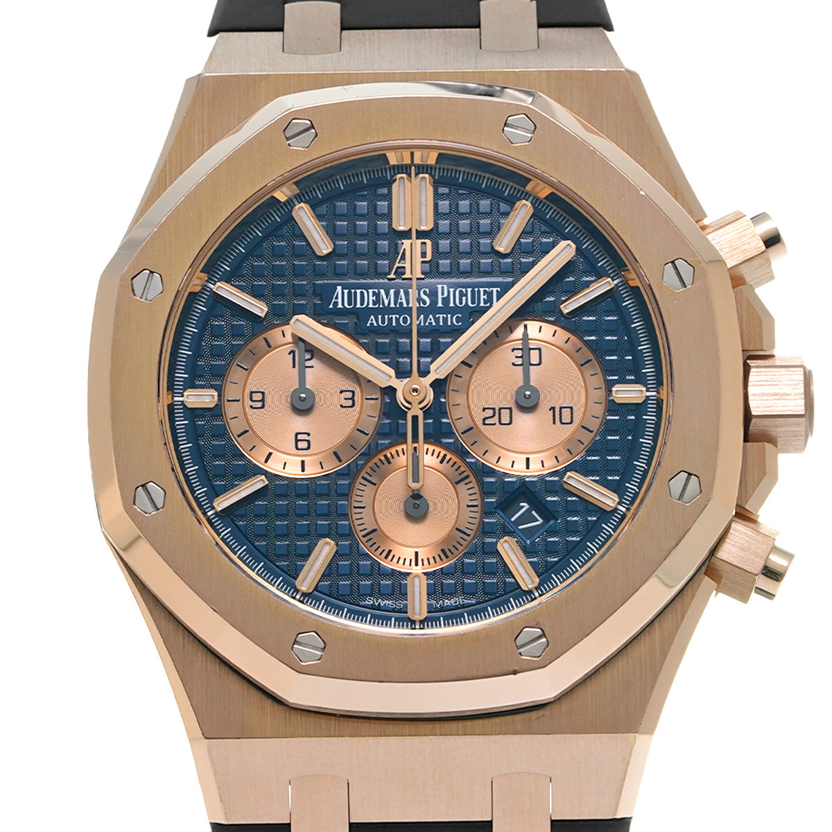 Royal Oak Chronograph 26331OR.OO.D315CR.01 Blue/Pink Gold AUDEMARS PIGUET Men's [Pre-Owned]