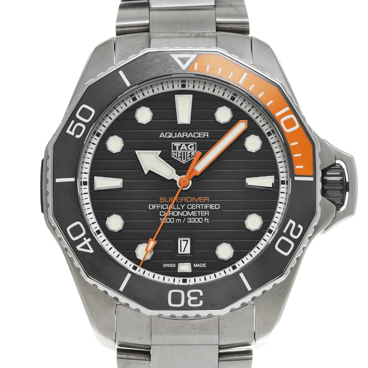 Aquaracer Professional 1000 Super Diver WBP5A8A.BF0619 Black TAG HEUER Men's [Pre-Owned].