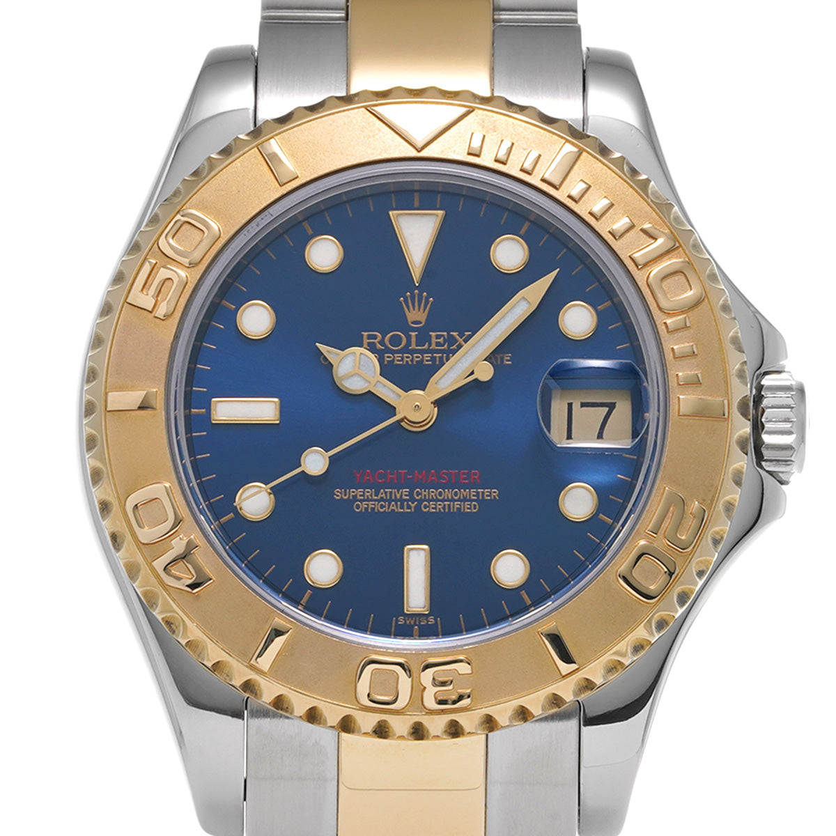 Yacht-Master 34 68623 A (manufactured circa 1999) Blue ROLEX Unisex [Pre-Owned].