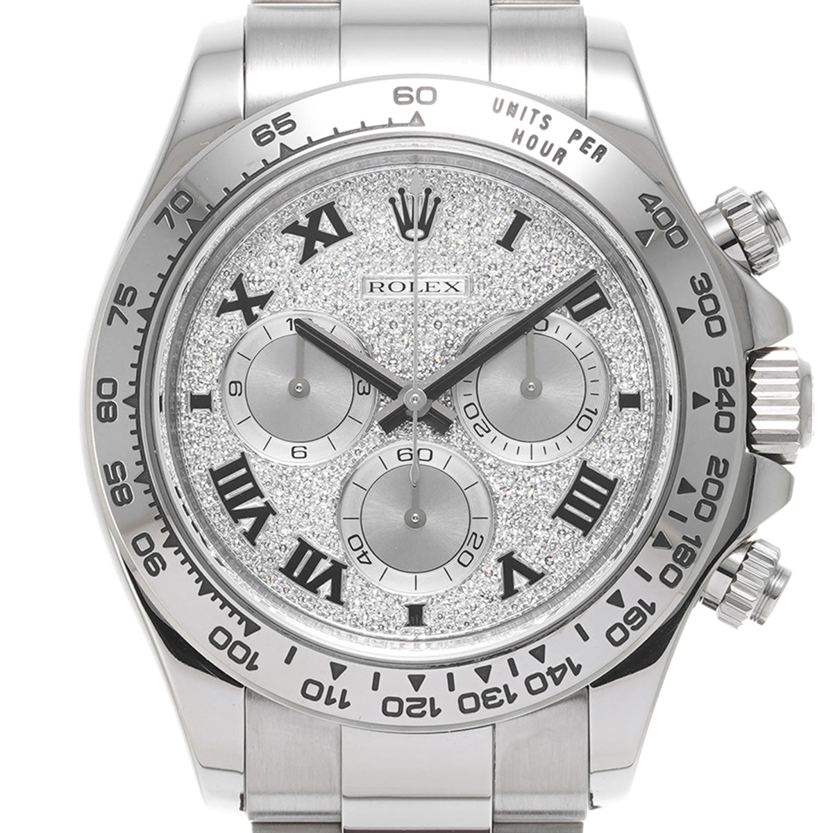 Cosmograph Daytona 116509ZER Random Serial Pav Diamond/Silver ROLEX Men's [Pre-Owned].