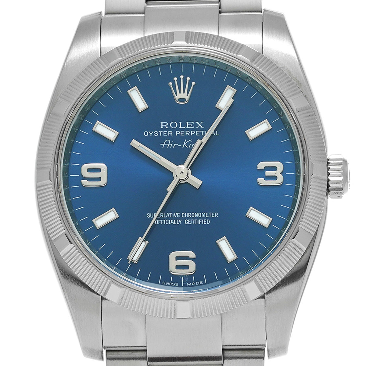 Air-King 114210 Z (manufactured circa 2006) Blue ROLEX Men's [Pre-Owned].