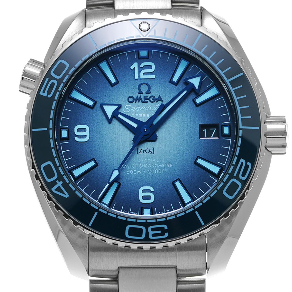 Seamaster 600 Planet Ocean Co-Axial Master Chronometer 215.30.40.20.03.002 Blue OMEGA Men's [Pre-Owned].